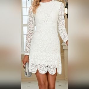 Lace bodycon mini dress
